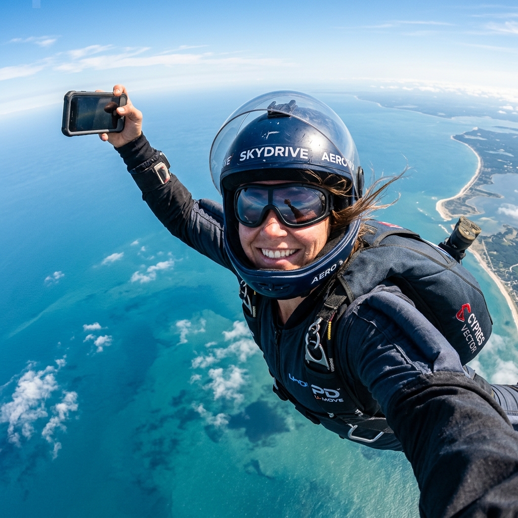 Netunos Skydive Emoção nas Alturas